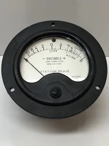 YT&T CORP DECIBELS METER GAUGE MILTARY SURPLUS
